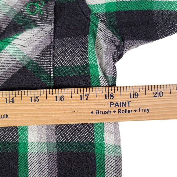 Ocean Pacific Jacket Shacket Mens Size Medium 40-42 Green Plaid Coat VTG - Picture 6 of 7